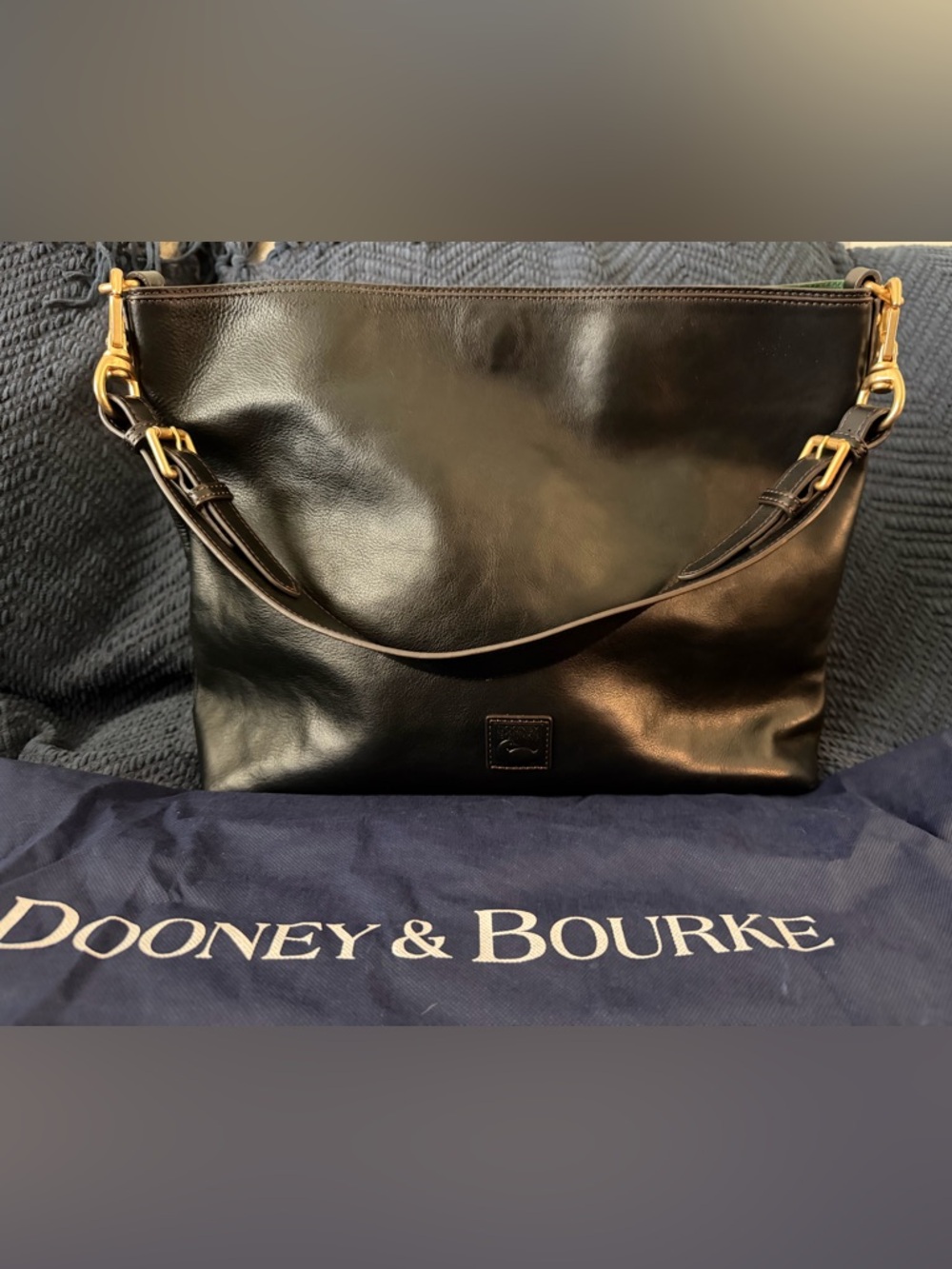 Dooney Bourke Bag Florentine XL Black Courtney Sac Hobo Shoulder Handbag - Picture 2 of 14